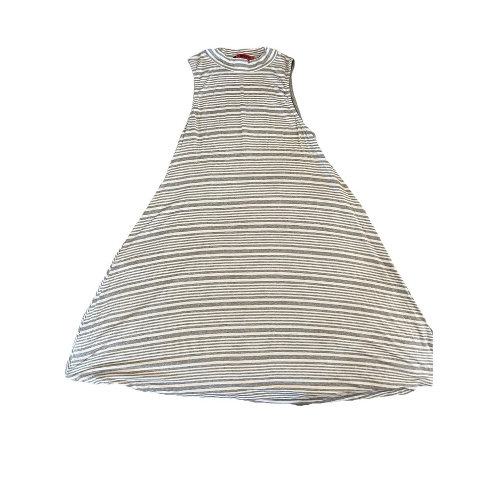 Striped Mock Neck Tank Dress. Medium. Hot Kiss